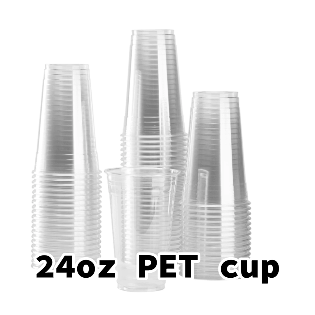 PET cups and lid- 24oz PET cups 600pcs