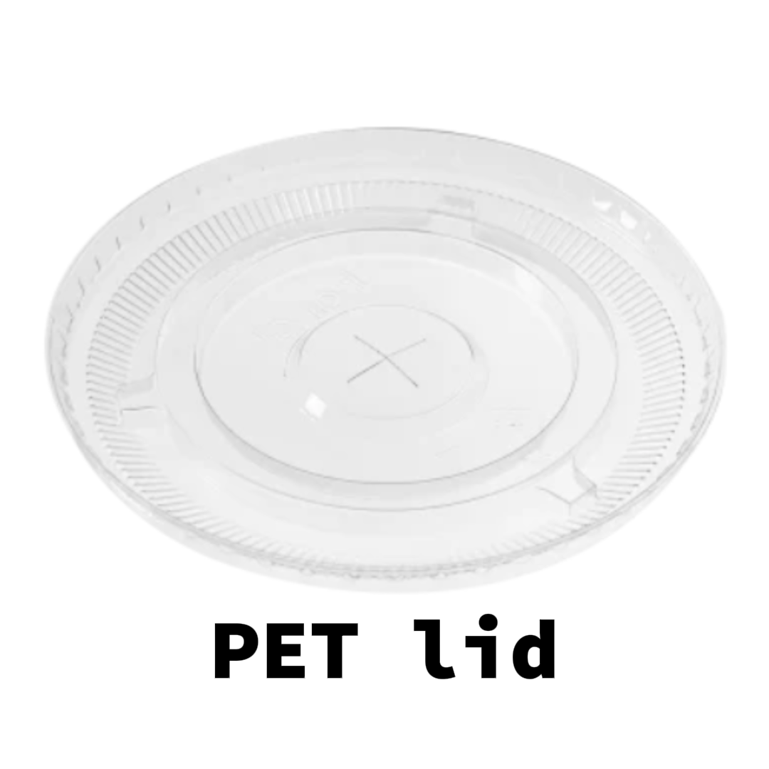 PET cups and lid- PET cup lid 50pcs