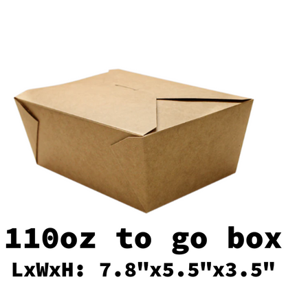 lunch box- 110oz to go box 40pcs
