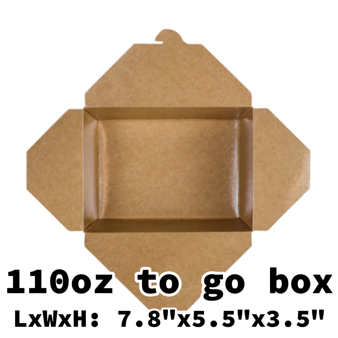 lunch box- 110oz to go box 40pcs