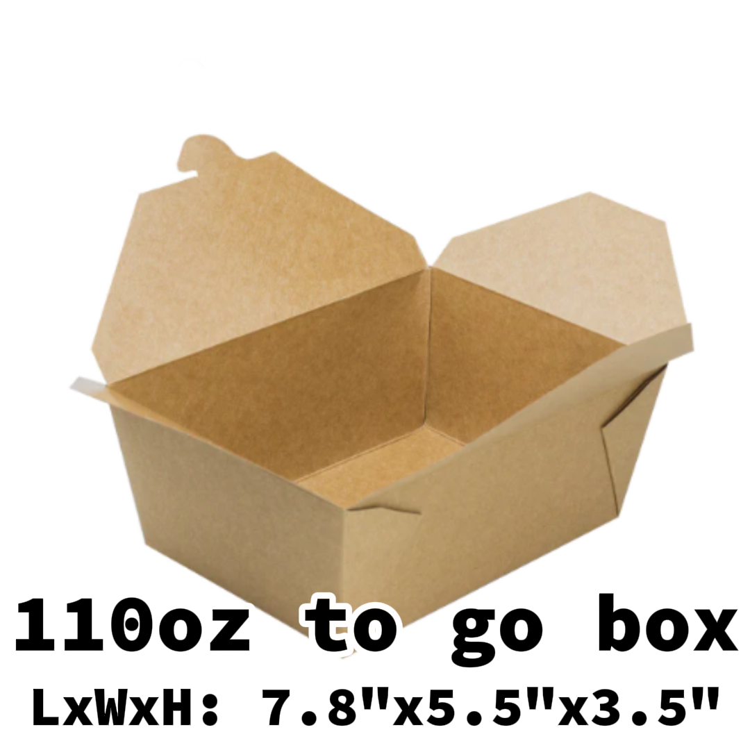 lunch box- 110oz to go box 40pcs