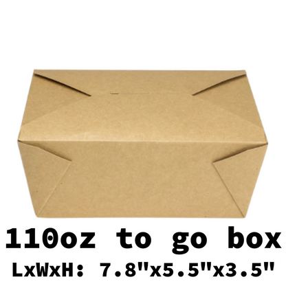 lunch box- 110oz to go box 160pcs
