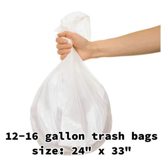 trash bag- 12-16 gallon trash bags 1000 pcs