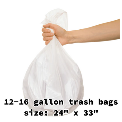trash bag- 12-16 gallon trash bags 50 pcs