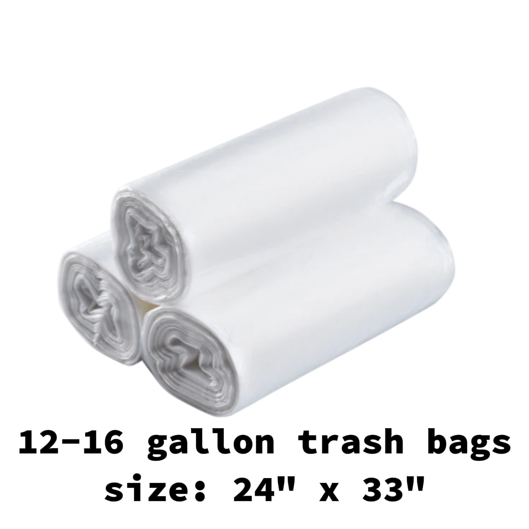 trash bag- 12-16 gallon trash bags 50 pcs