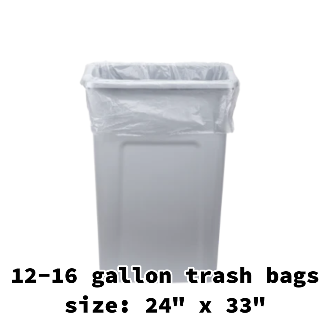 trash bag- 12-16 gallon trash bags 1000 pcs