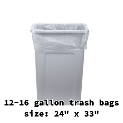 trash bag- 12-16 gallon trash bags 1000 pcs