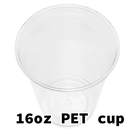 PET cups and lid- 16oz PET cups 50pcs