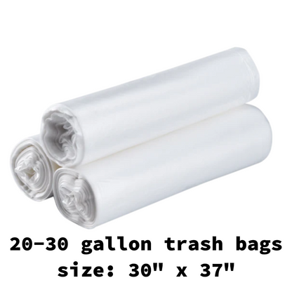 trash bag- 20-30 gallon trash bags 500 pcs
