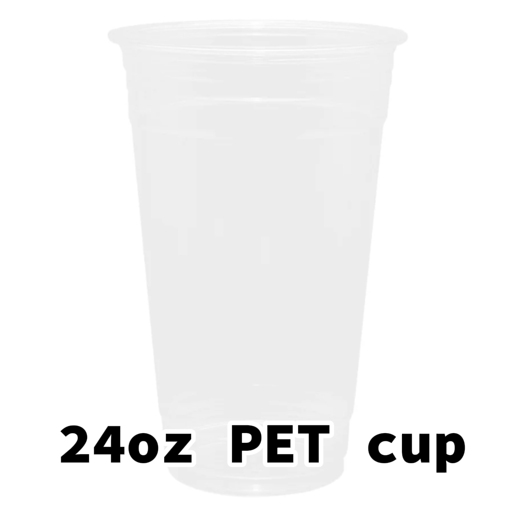 PET cups and lid- 24oz PET cups 50pcs