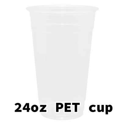 PET cups and lid- 24oz PET cups 50pcs